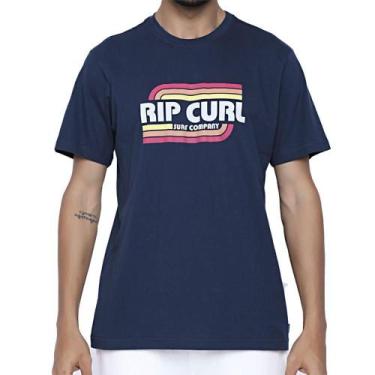 Imagem de Camiseta Rip Curl Surf Revival Masculina Azul Marinho
