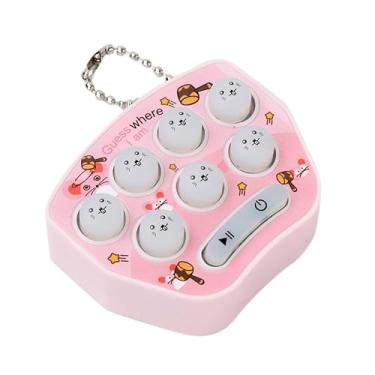 Imagem de Mini Brinquedo Do Jogo Da Memória Do Hamster, Chaveiro Eletrônico Do Brinquedo Do Botão Do Hamster Para O Alívio Do Estresse(Rosa)