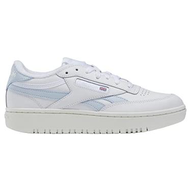 Imagem de Reebok Tênis feminino Club C Double Revenge, Branco/Feel Good Azul/Giz, 36 BR