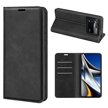 Imagem de Capa para Xiaomi Poco X4 Pro 5G, Capa Poco X4 Pro 5G, Capa carteira de couro PU premium estilo livro capa dobrável com suporte dobrável com compartimentos para cartões para Xiaomi Poco X4 Pro 5G