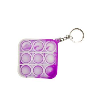 Imagem de Chaveiro Pop it Anti estresse Quadrado Relaxamento Ansiedade Fidget Se