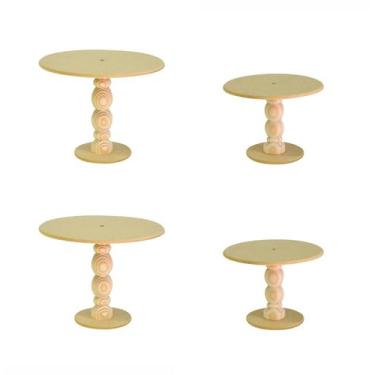Imagem de Kit com 4 boleiras Organizador de Doces (2m + 2p) Pinus Para Festas - 