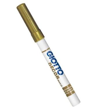 Imagem de Marcador Giotto Decor Metalico Ouro