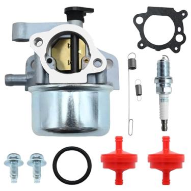 Imagem de laffoonparts Carburador 675 190cc com filtro de combustível com mola com vela de ignição, substituição para cortador de grama Brigs-Straton 6,25HP 6,75HP MRS