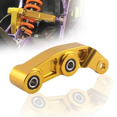 Imagem de ABCERRSI Suspensão progressiva para amortecedores traseiros Dirt Bike, conexão de suspensão de motocicleta ajustável de 1,9 cm para Sur Ron Light Bee S X (dourado)