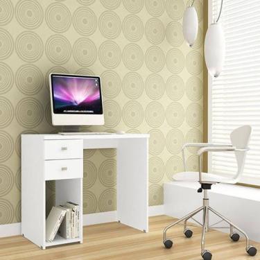 Imagem de Mesa de Escritório com Duas Gavetas para Computador Lilies Móveis