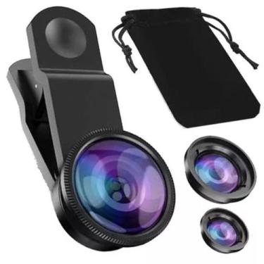 Imagem de Kit 3 Lente Olho De Peixe Smartphone Celular Fish Eye Detalhe Fotos Em