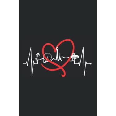 Imagem de Las Vegas Heartbeat: Notebook for Las Vegas Skyline Heartbeat Nevada Lover Sin City USA Las Vegas (Ruled Paper, 120 Lined Pages, 6" x 9") Gambling Skylines For Las Vegas Lover