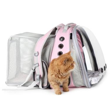 Imagem de LOLLIMEOW Mochila Transportadora Para Animais De Estimação, Mochila Bolha, Gatos E Cachorrinhos, Aprovada Pela Companhia Aérea, Projetada Para Viagens, Caminhadas, Caminhadas E Uso Ao Ar Livre (Duplo
