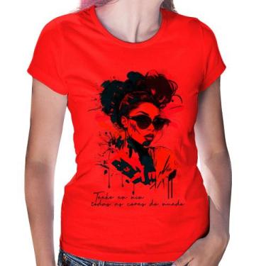 Imagem de Baby Look Tenho em mim todas as cores do mundo - Foca na Moda, Vermelh