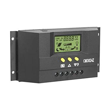 Imagem de Controlador de Carga Solar, Tela LCD, Regulador Inteligente 12V 24V, Controle de Luz, Controle de Atraso, Parâmetros Ajustáveis, para Solar (20a)