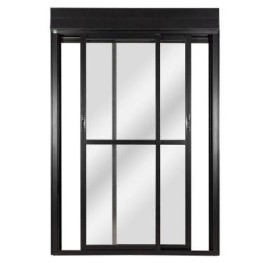 Imagem de Porta Correr 2 Folhas Móveis Central Topsul com Persiana Integrada Con