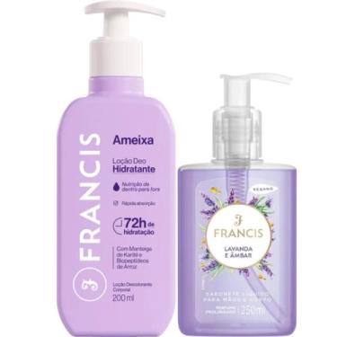 Imagem de Hidratante Francis Ameixa Lilás + Sabonete Líquido Lavanda e Âmbar