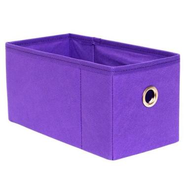 Imagem de Caixa Organizadora 14x14x28 Colorida Ilhos - ORGANICANTO, Roxo