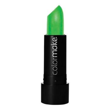 Imagem de Batom Neon Fluorescente Cremoso Colormake Luz Negra Vegano, Verde Neon