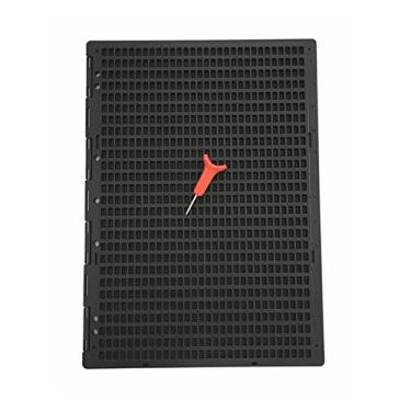 Imagem de Reglete Escrita Braille Pagina Inteira Tradicional 30 Celas ~ 27 Linhas com Punção (Preto)