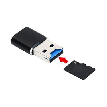 Imagem de ChenYang Leitor de cartão USB 2.0 para Micro SD T-Flash TF M2 para celular e tablet, preto, tamanho mini