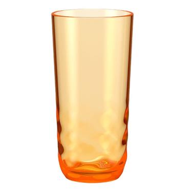 Imagem de Copo Alto De Poliestireno 350ml Waze Coza - Brinox Laranja Flame 20319/0528