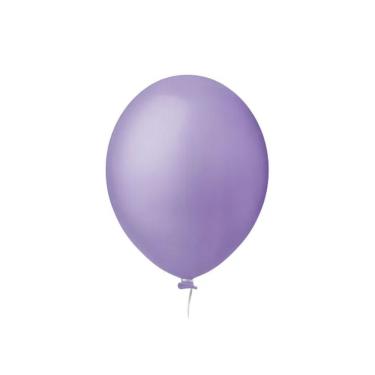 Imagem de Balão De Látex Liso Lilás 8 Polegadas - 50 Unidades