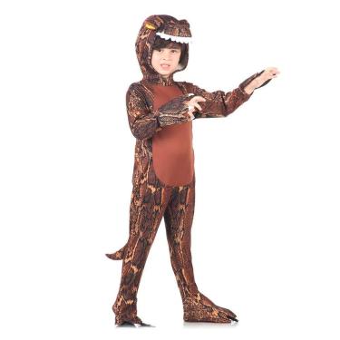 Imagem de Fantasia Dinossauro Infantil Com Capuz Tamanho Gg