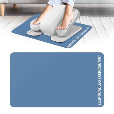 Imagem de Tapete elíptico embaixo da mesa – Tapete antiderrapante para bicicleta Peloton. Equipamento de exercício para bicicleta Peloton, pequeno exercício para equipamento de treino de mesa (azul celeste)