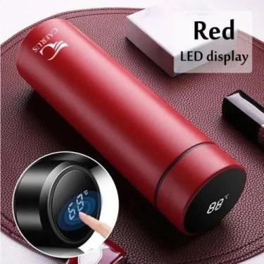 Imagem de Garrafa Térmica Smart com Display LED 500ml - CAERUS, VERMELHO