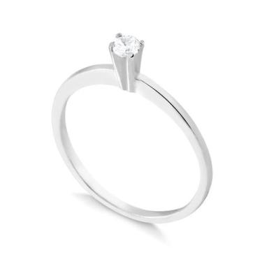 Imagem de Anel Solitário Aparador Aliança De Prata 925 Compromisso - DR Jóias, 1