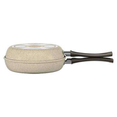 Imagem de Omeleteira Suprema Ceramic Life Brinox 18 cm Antiaderente Vanilla