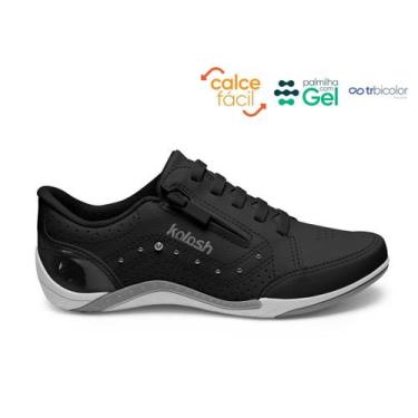 Imagem de Tênis Kolosh Feminino Casual Supremo Calce Fácil C1299, Preto, 37, Mul