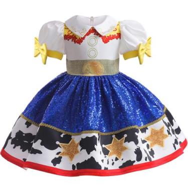 Imagem de Fantasia Lgandpg Jessie Cowgirl Sequins Dress Up Girl Halloween