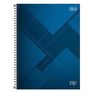 Imagem de Caderno Espiral Universitário Zip 10 Matérias 200 Folhas Azul - Tilibr