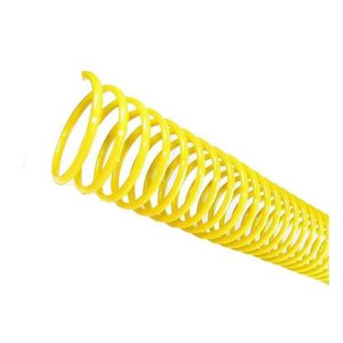Imagem de Espirais Encadernação Amarelo 45mm 400 Folhas 16 Unidades - LASSANE