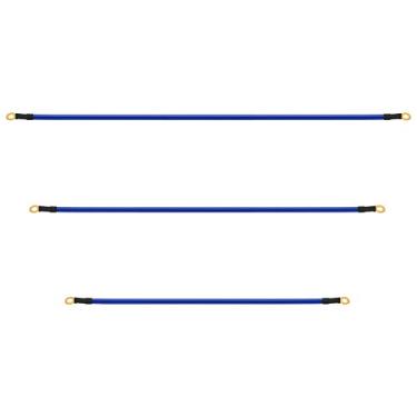 Imagem de ZJchao Fio de Aterramento, Kit de Fiação de Amplificador, Cabos de Aterramento Universais de 5 Pontos, Kit de de Fio de, Cinta de, Melhora a Potência para Caminhão, Azul