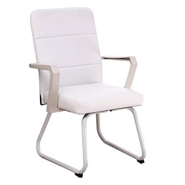 Imagem de Computador executivo e ergonômico escritório integrado apoio de braço mesa computador arco pé alto couro PU jogos para dormitório estudantil Internet Cafe fied