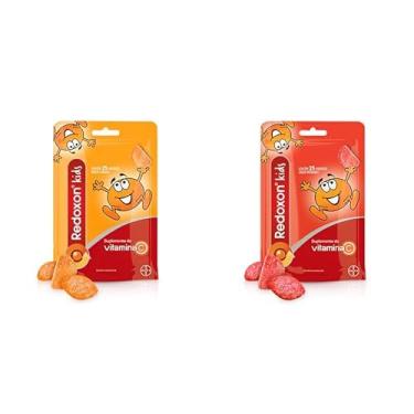 Imagem de Redoxon Kids Kit Vitamina Laranja e Morango, 50 Gomas Cada