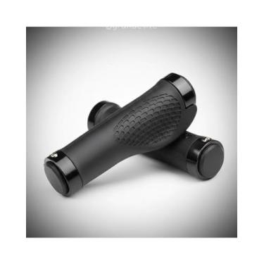 Imagem de Par de Manopla Bicicleta MTB Ergonômica com Trava de Alumínio, Punhos de Bike Antiderrapantes com Descanso de Palma, Punho Anatômico para Mountain Bike, Urbana e E-Bike, Borracha Confortável Pro