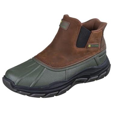 Imagem de Skechers Bota de chuva masculina Respected-Langdon, Verde, 11 X-Wide