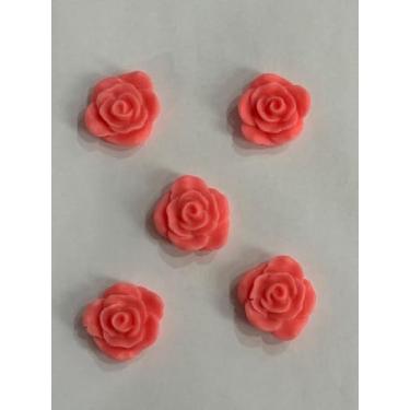 Imagem de Kit 50 Sabonetes Decorativos Rosa em Glicerina Perfumados Essência Mamãe Bebê Lembrancinhas para Aniversário, Batizado, Chá de Bebê e Eventos - Goiaba