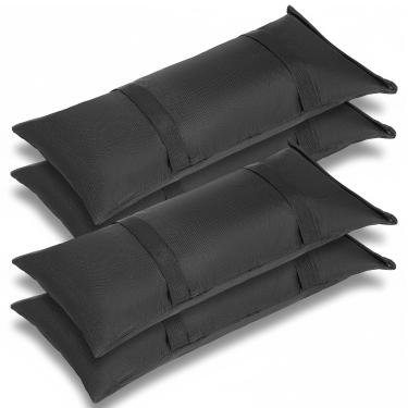 Imagem de PercyEffie Pacote com 4 sacos de areia preenchíveis com base de guarda-chuva de 90 kg para uso pesado, à prova de intempéries, peso para móveis ao ar livre, pátio, guarda-chuva, trampolim, dossel