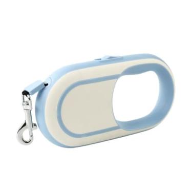 Imagem de Guia Retratil para Cachorros,Material de Nylon，3 Metros de Comprimento，Com Fecho de PressãO，Ideal para Passear Com o Seu Animal de EstimaçãO(AZUL)