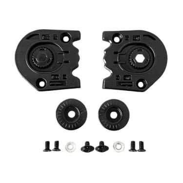 Imagem de ZQIYDYP Substituição da placa lateral da base da viseira do capacete para V18C, kit Povit de placa de base de engrenagem de capacete de motocicleta compatível com Darken S, Panther Sv, Hawk Evo Sv