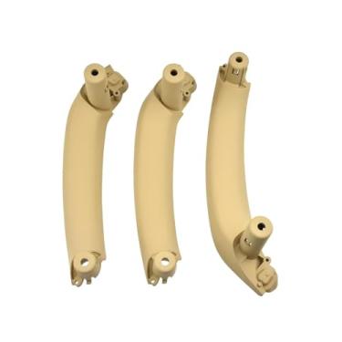 Imagem de Esquerda direita interior do carro maçaneta da porta painel puxar guarnição dentro da tampa esquerda direita Compatível com bmw x3 x4 f25 f26 2011 2012 2013 2014 2015 2016(Champagne)