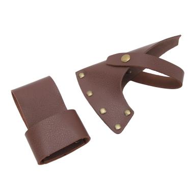 Imagem de SPYMINNPOO Bainha de Machado Durável, Leve e Portátil, Capa para Cabeça de Machado para Trabalho de Acampamento, Marrom Essencial para Entusiastas Ao Ar Livre