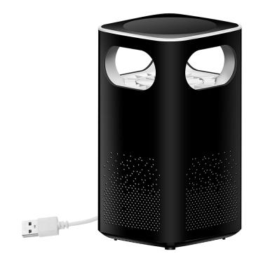 Imagem de Matador de Mosquitos Doméstico Armadilha Potente para Inseticida por Sucção Eletrocutor LED Lâmpada com Ventilador Integrado Alimentado USB