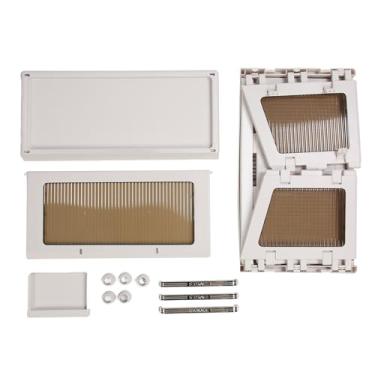 Imagem de Recipiente de rack de secagem de pratos com tampa Escorredor de pratos resistente e versátil de grande capacidade para tigelas de cozinha Organizador que economiza espaço Material (Marrom)