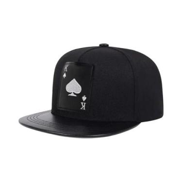 Imagem de Boné De Beisebol Hip Hop Em Couro PU Com Bordado De Coração De Pêssego