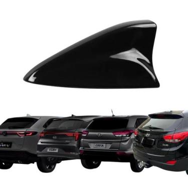 Imagem de Antena Tubarão Shark Automotiva Teto Base Larga 14cm Recepção AM/FM Hy