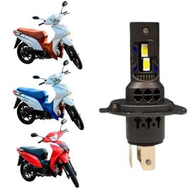 Imagem de Lâmpada de Led H4 Pk20 Farol Alto e Baixo Moto Shineray Super Branca E