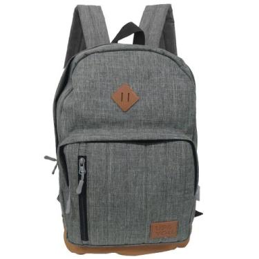 Imagem de Mochila De Costa Juvenil Confortável E Resistente Up4you, Cinza