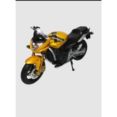 Imagem de Miniatura De Moto Honda Hornet Escala 1/18 Welly, Dourado